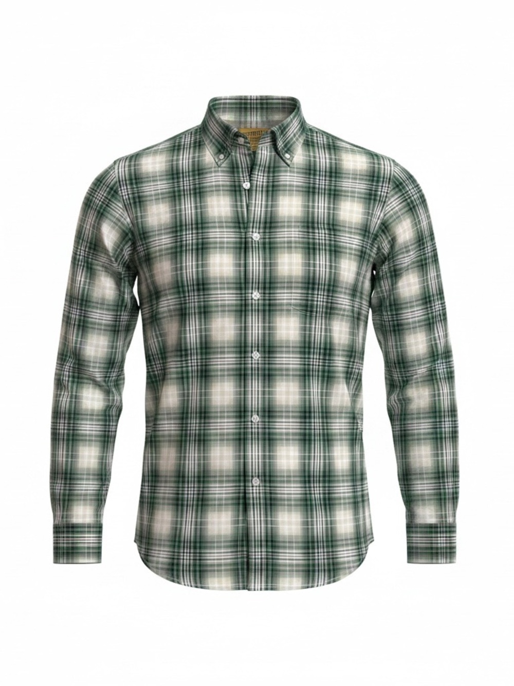 Cremieux Green Plaid Button-Down Shirt - Men's Classic Fit